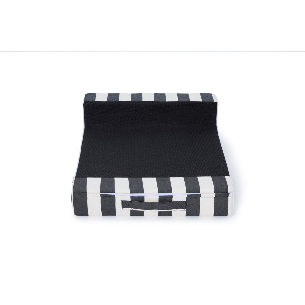 Soft side single pool cushion - Charcoal/white