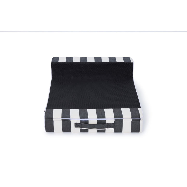 Soft side single pool cushion - Charcoal/white