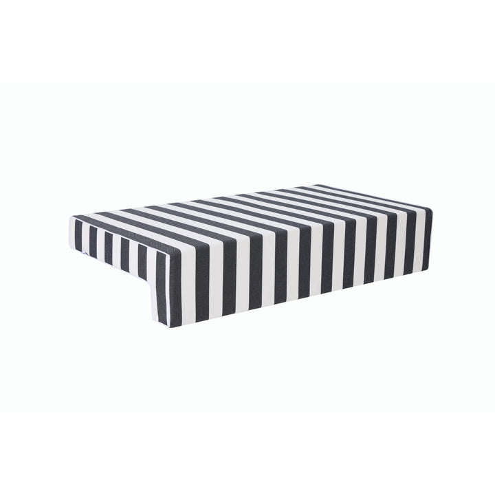 Soft side Double pool cushion - Charcoal/white