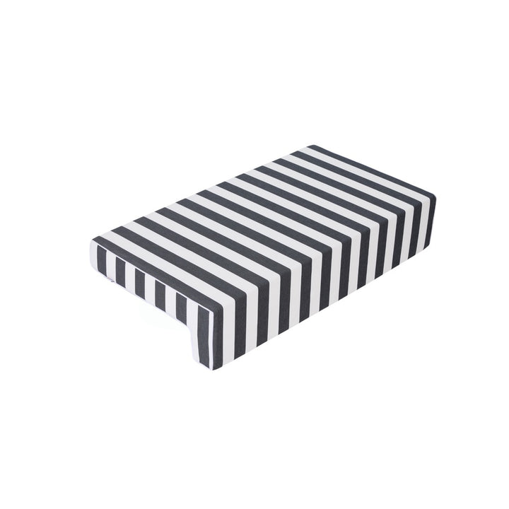 Soft side Double pool cushion - Charcoal/white