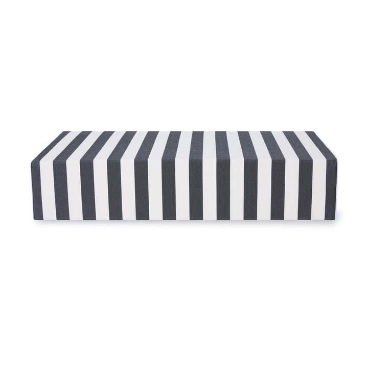 Soft side Double pool cushion - Charcoal/white