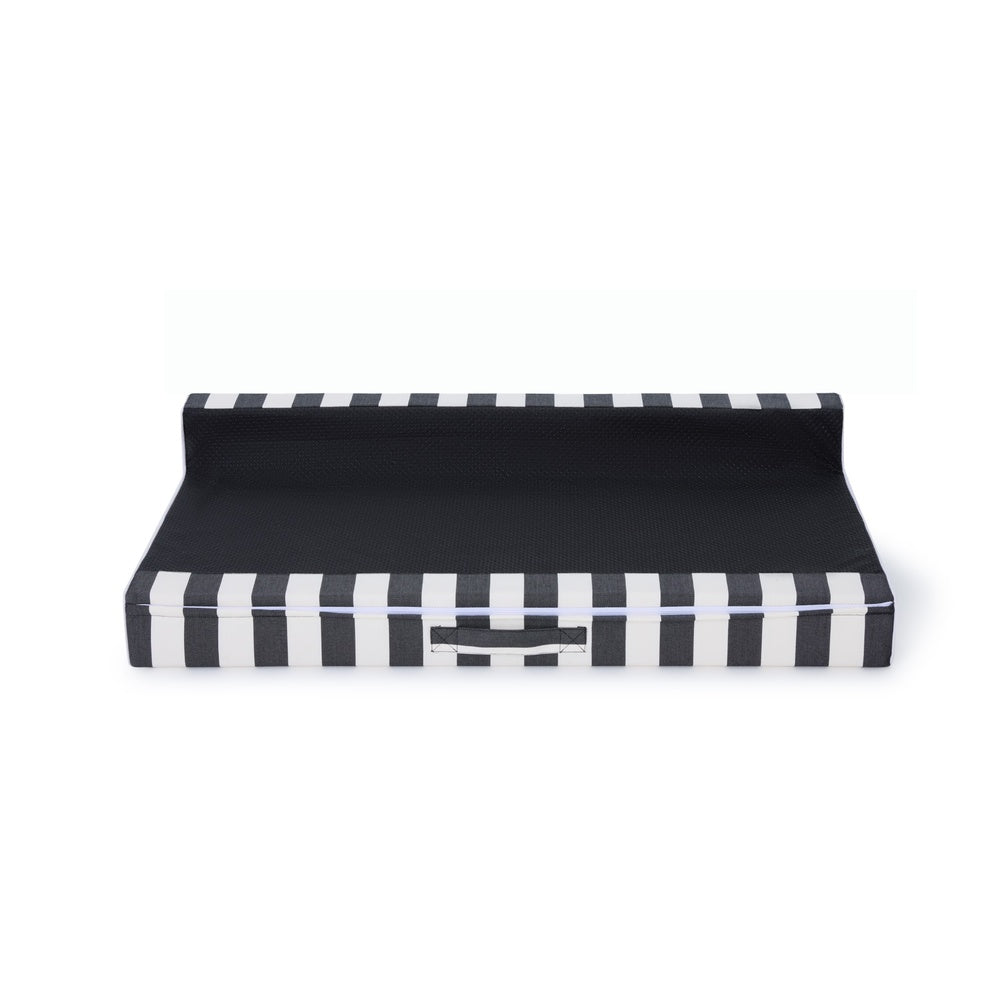 Soft side Double pool cushion - Charcoal/white