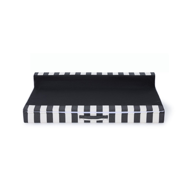 Soft side Double pool cushion - Charcoal/white