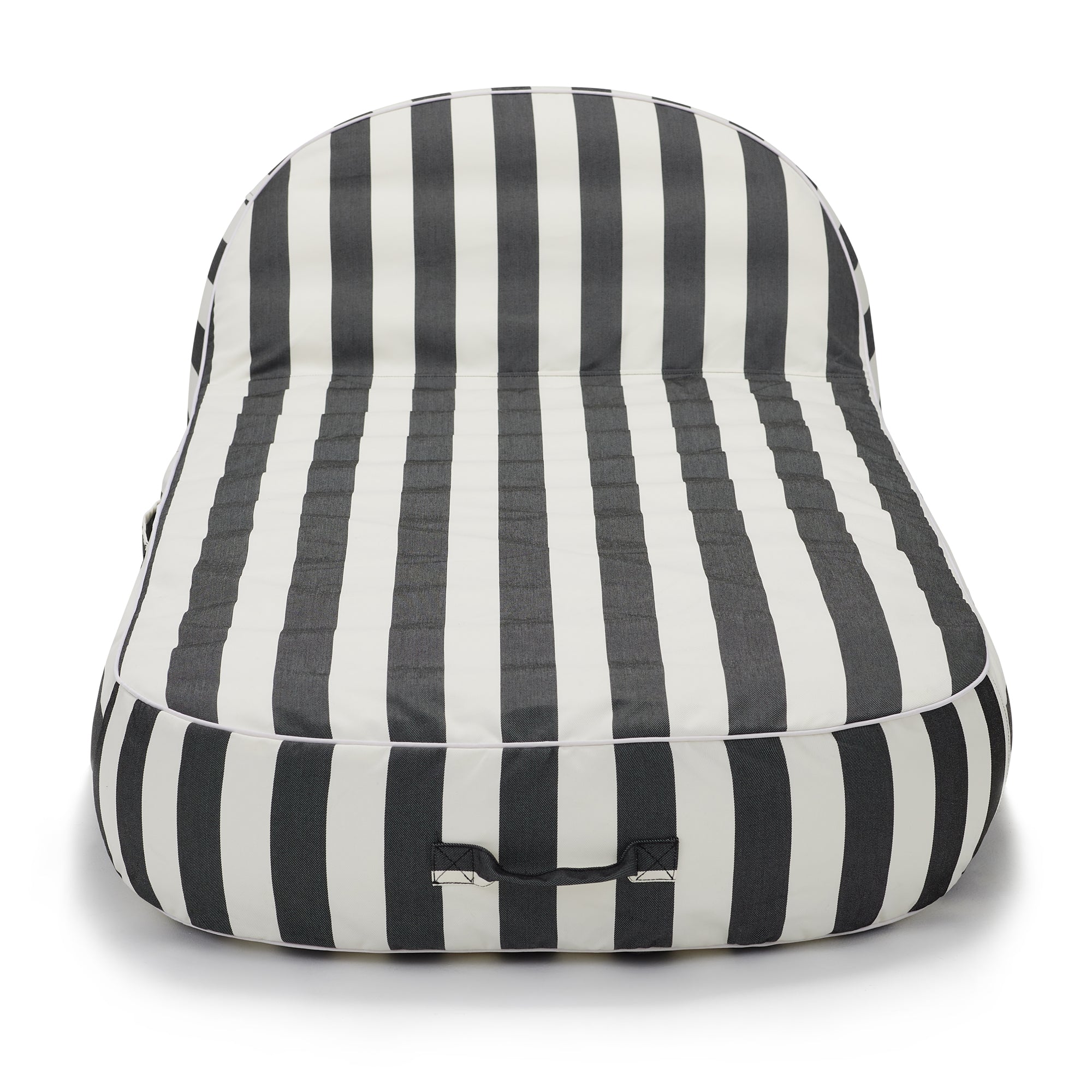 Sierra inflatable daybed-Charcoal & white stripe