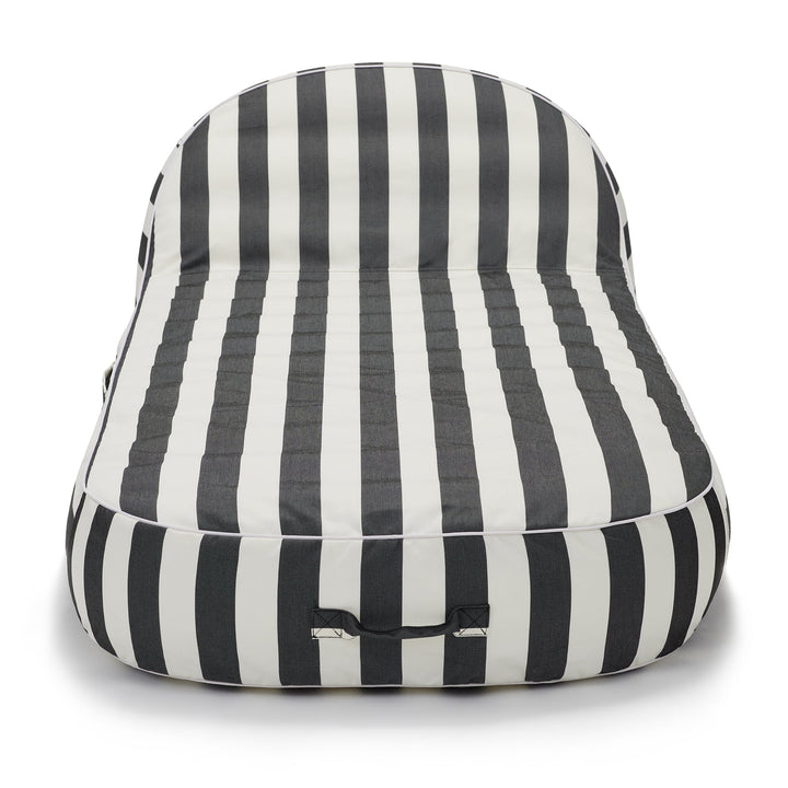 Sierra Inflatable Daybed - Charcoal &amp; White Stripe