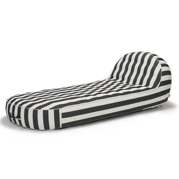 Sierra Inflatable Daybed - Charcoal &amp; White Stripe