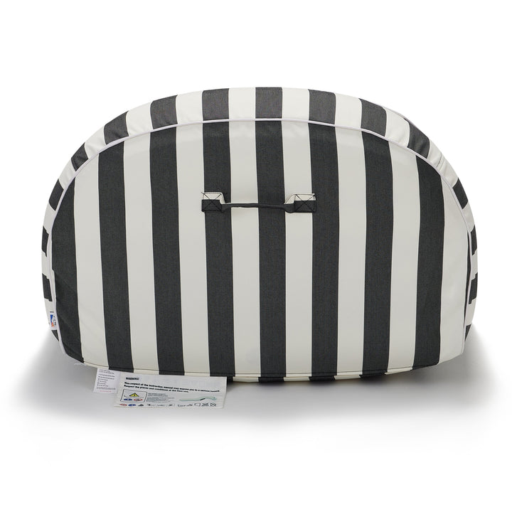 Sierra Inflatable Daybed - Charcoal &amp; White Stripe