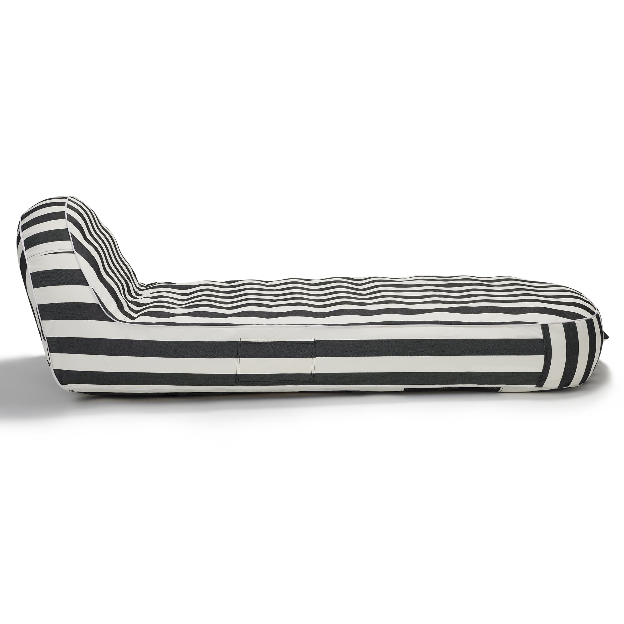 Sierra inflatable daybed-Charcoal & white stripe