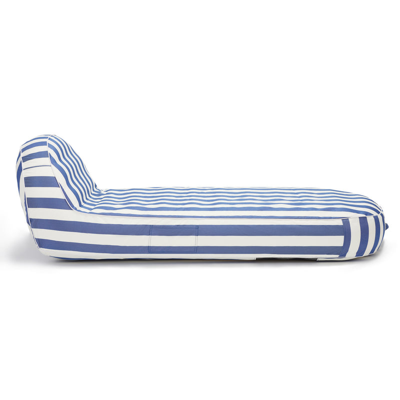 Sierra inflatable daybed-navy & white stripe