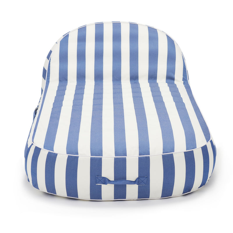 Sierra inflatable daybed-navy & white stripe