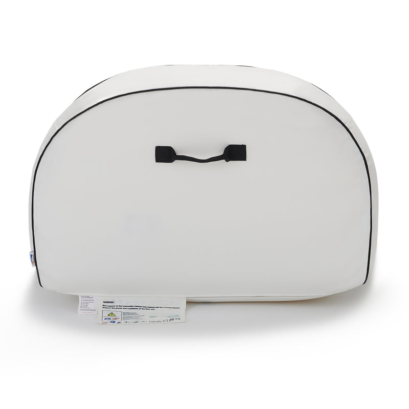 Sierra inflatable daybed-White with black trim