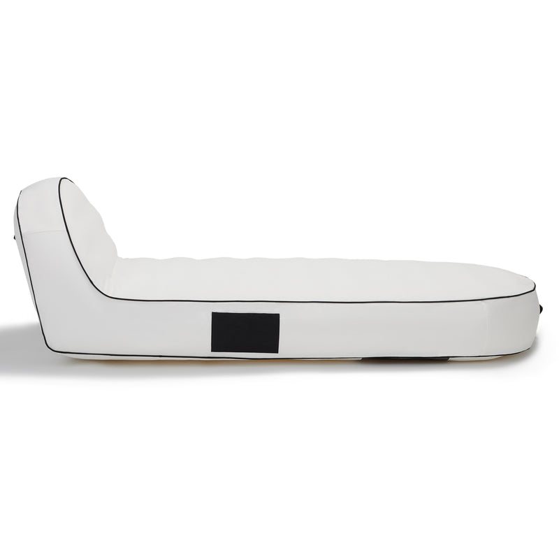 Sierra inflatable daybed-White with black trim