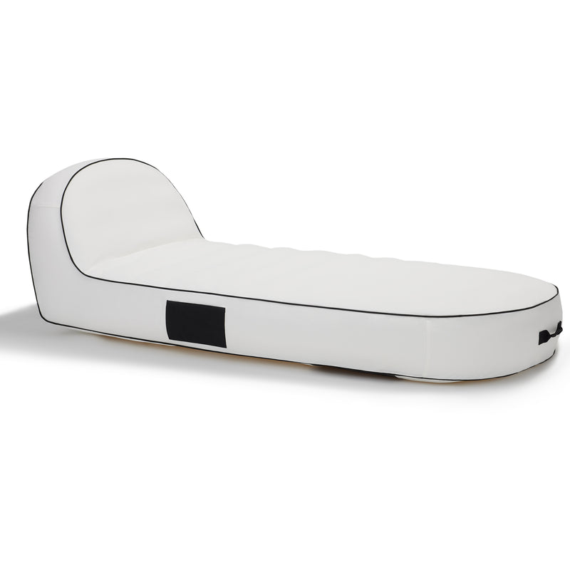 Sierra inflatable daybed-White with black trim