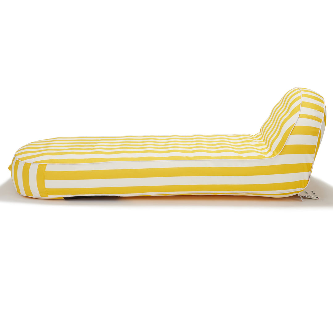 Sierra Inflatable Daybed - Yellow &amp; White Stripe