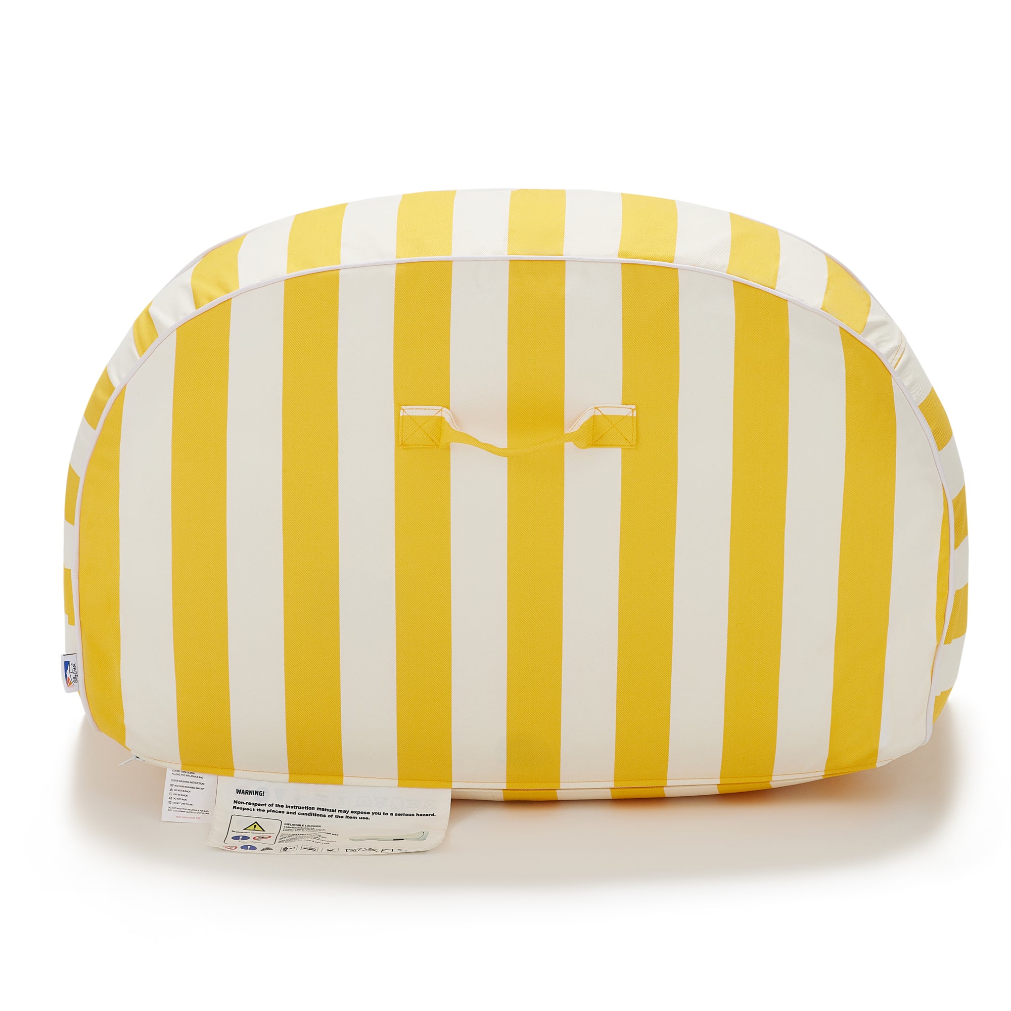 Sierra inflatable daybed-Yellow & white stripe