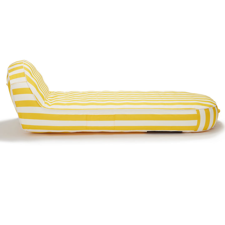 Sierra Inflatable Daybed - Yellow &amp; White Stripe