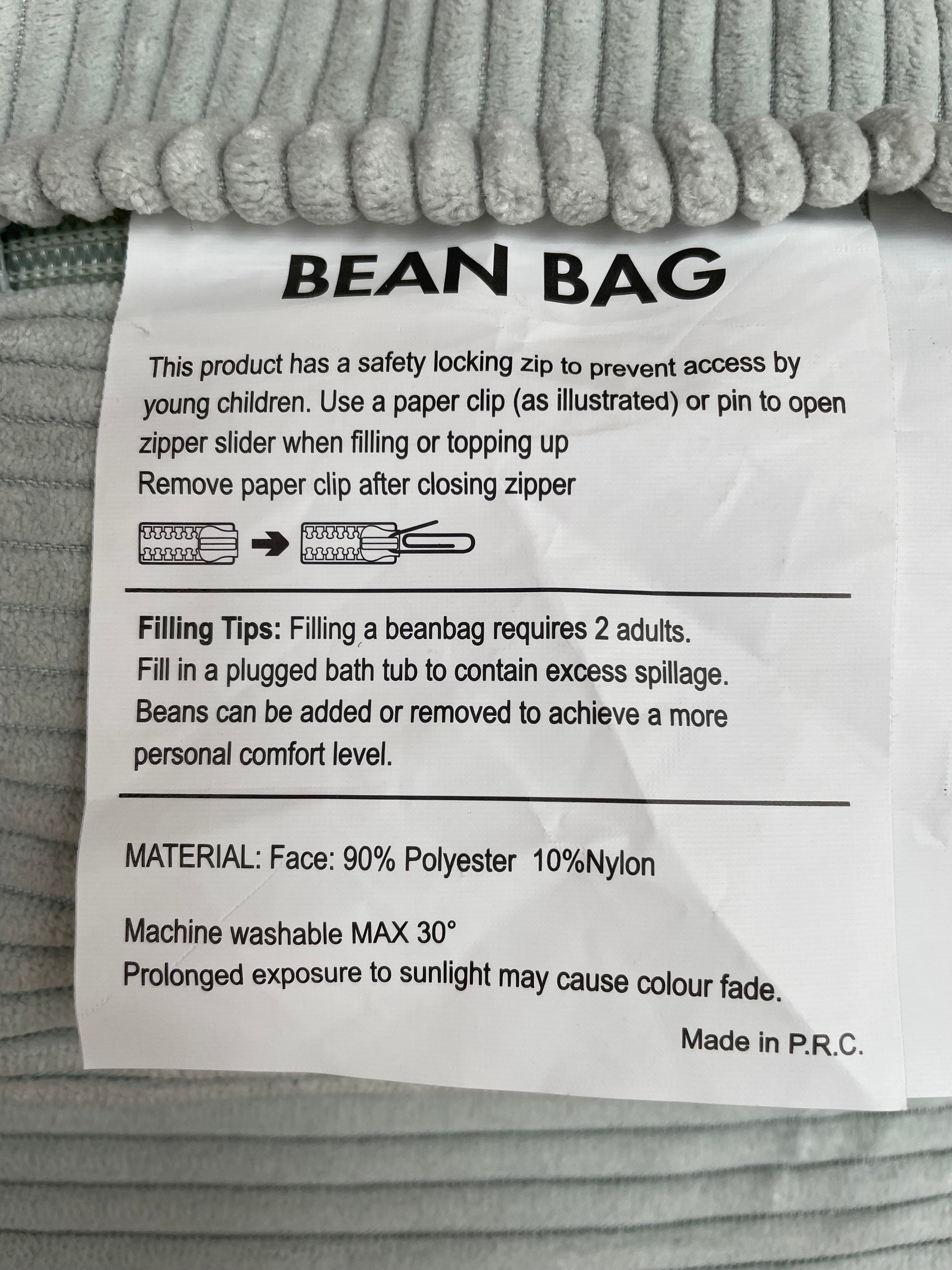 Kinda Kids Beanbag Chair - Pale Sage