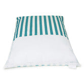 Lazy Days Floating Outdoor Beanbag - Turquoise &amp; White Stripe (olefin fabric)