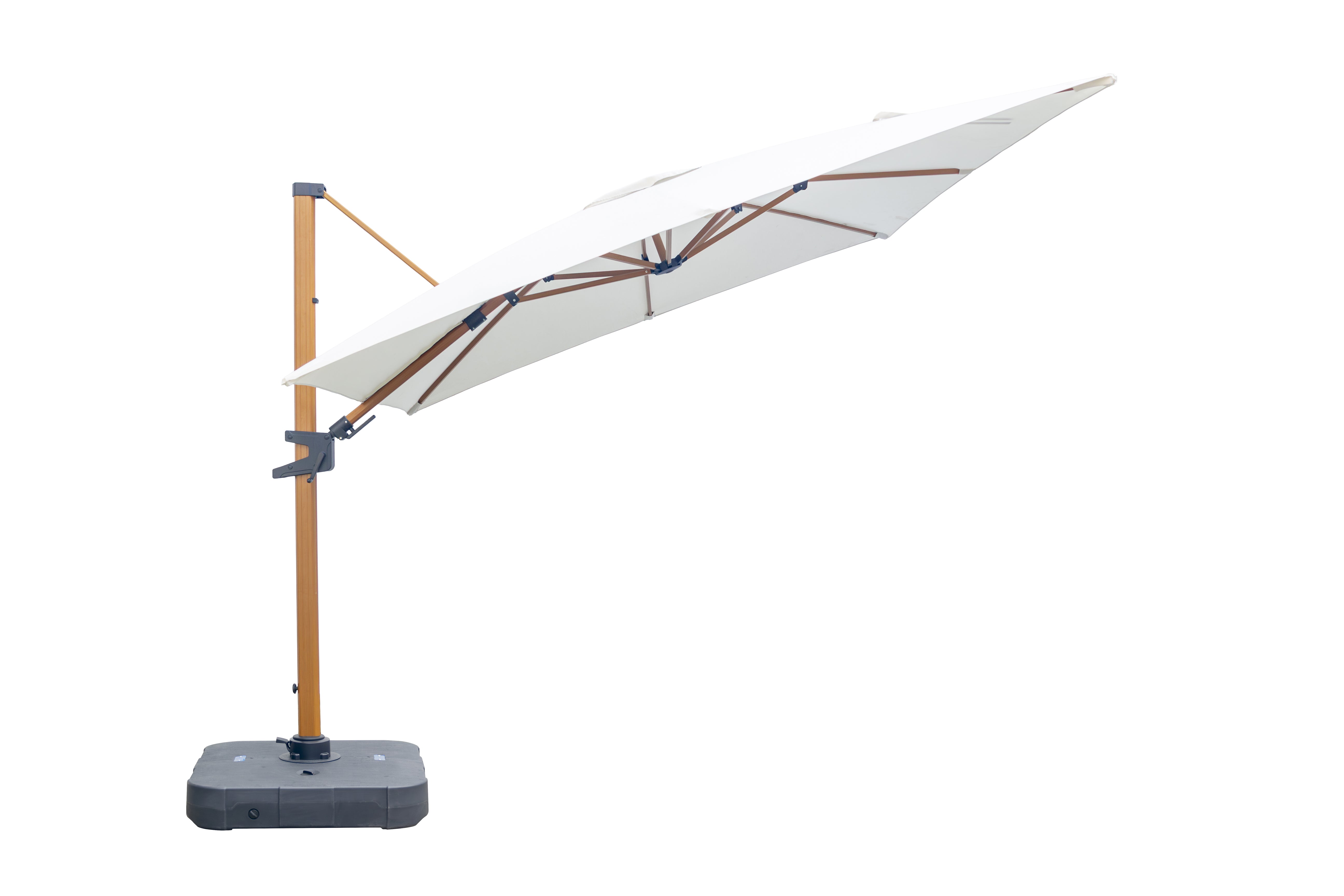 Roma 3mt x 3 mt Canteliever umbrella with base and cover