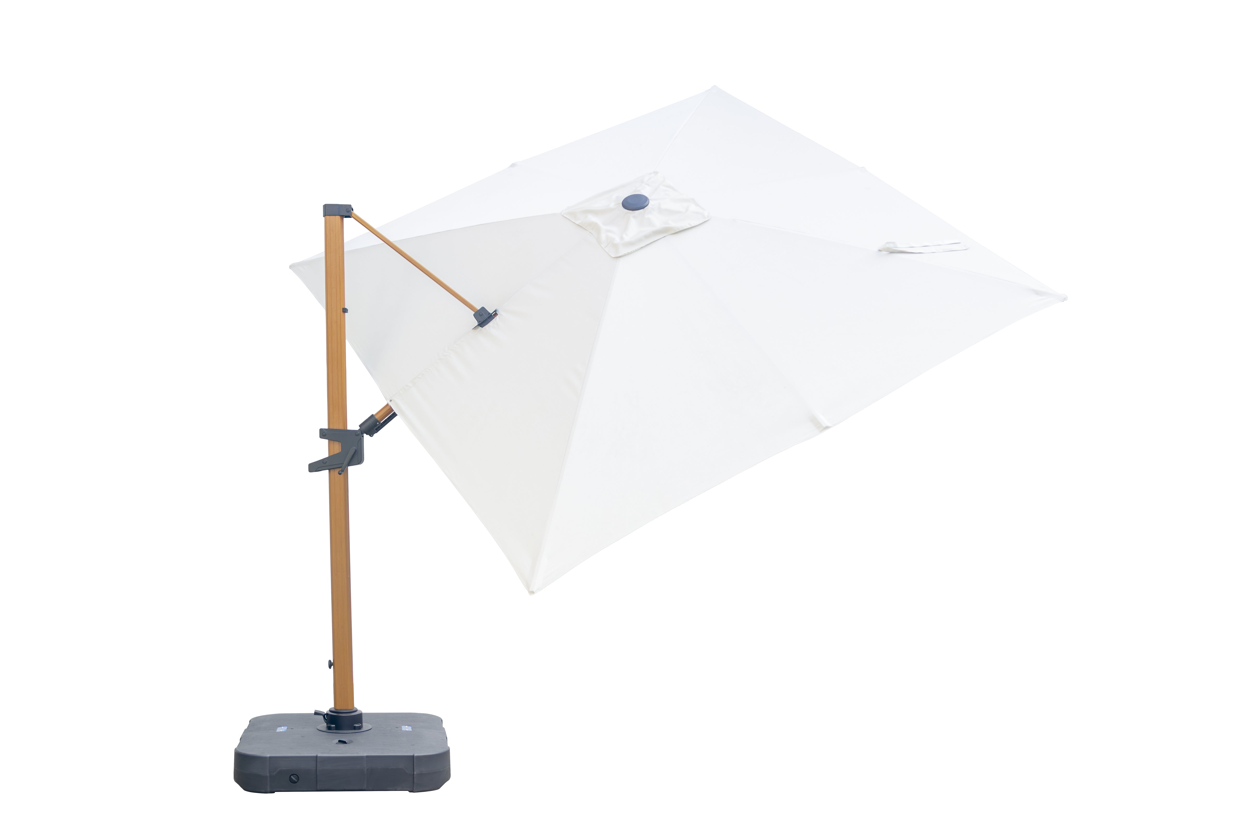 Roma 3mt x 3 mt Canteliever umbrella with base and cover