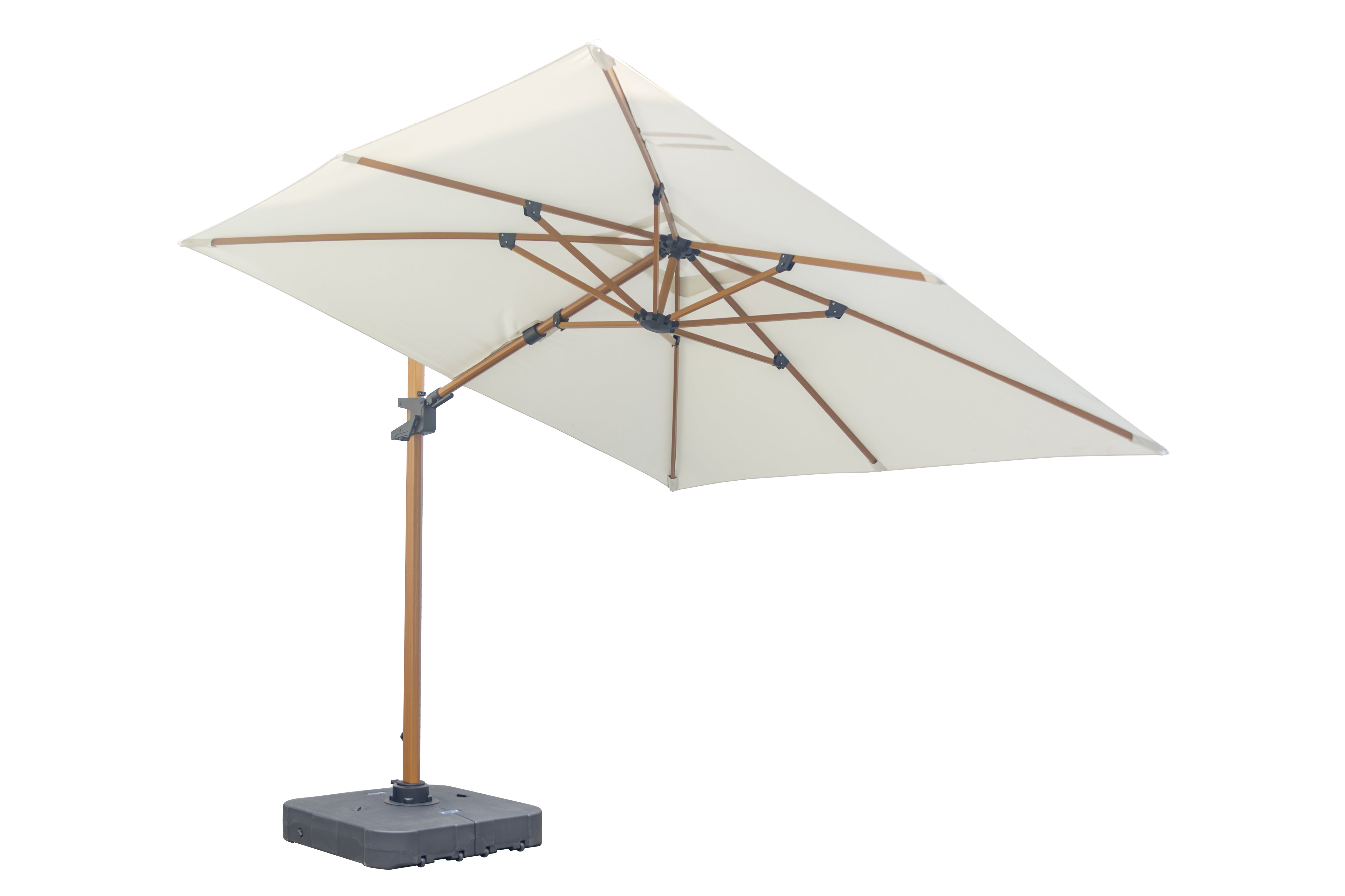 Roma 3mt x 3 mt Canteliever umbrella with base and cover