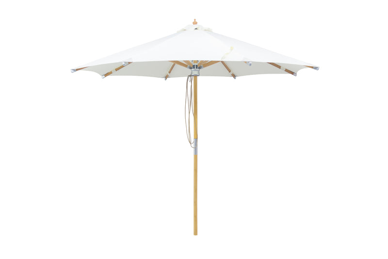 3 mt Deluxe Bamboo Umbrella with cover- Cream