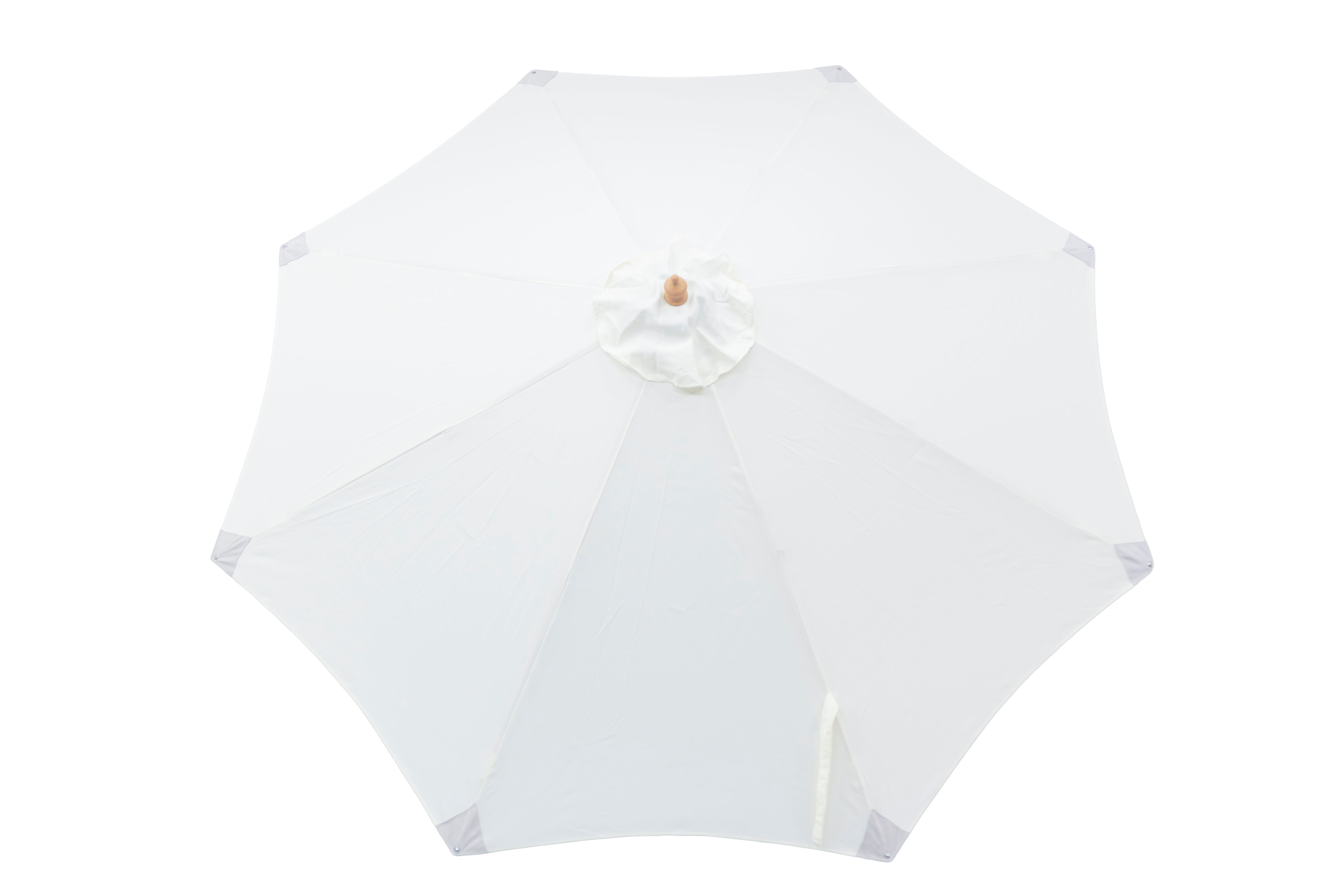 3 mt Deluxe Bamboo Umbrella with cover- Cream