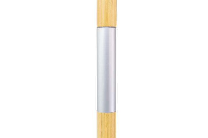 3m Deluxe Bamboo Umbrella with Cover - Black &amp; White Stripe