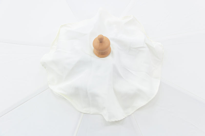 3 mt Deluxe Bamboo Umbrella with cover- Cream