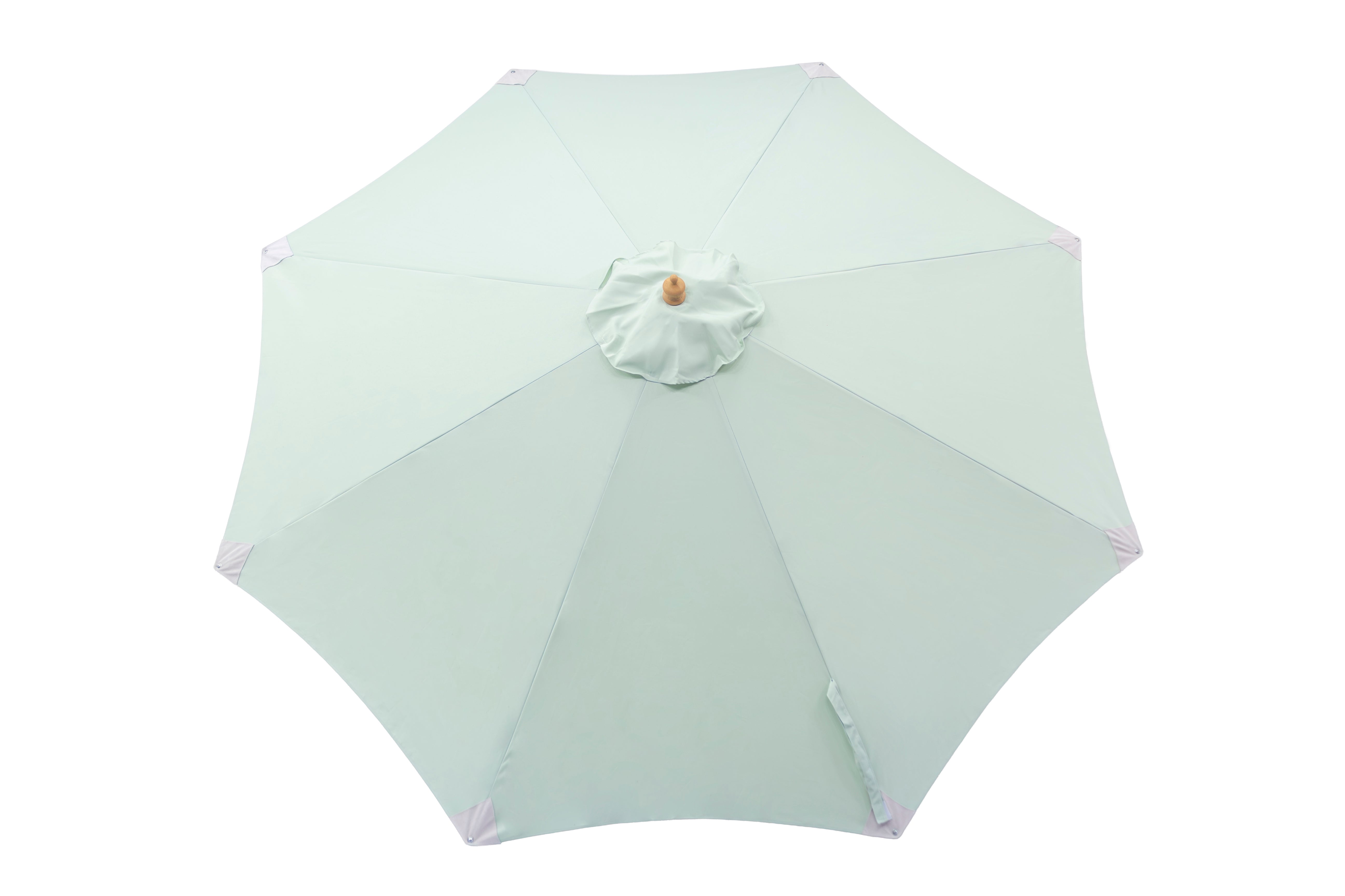 3 mt Deluxe Bamboo Umbrella with cover- Sage