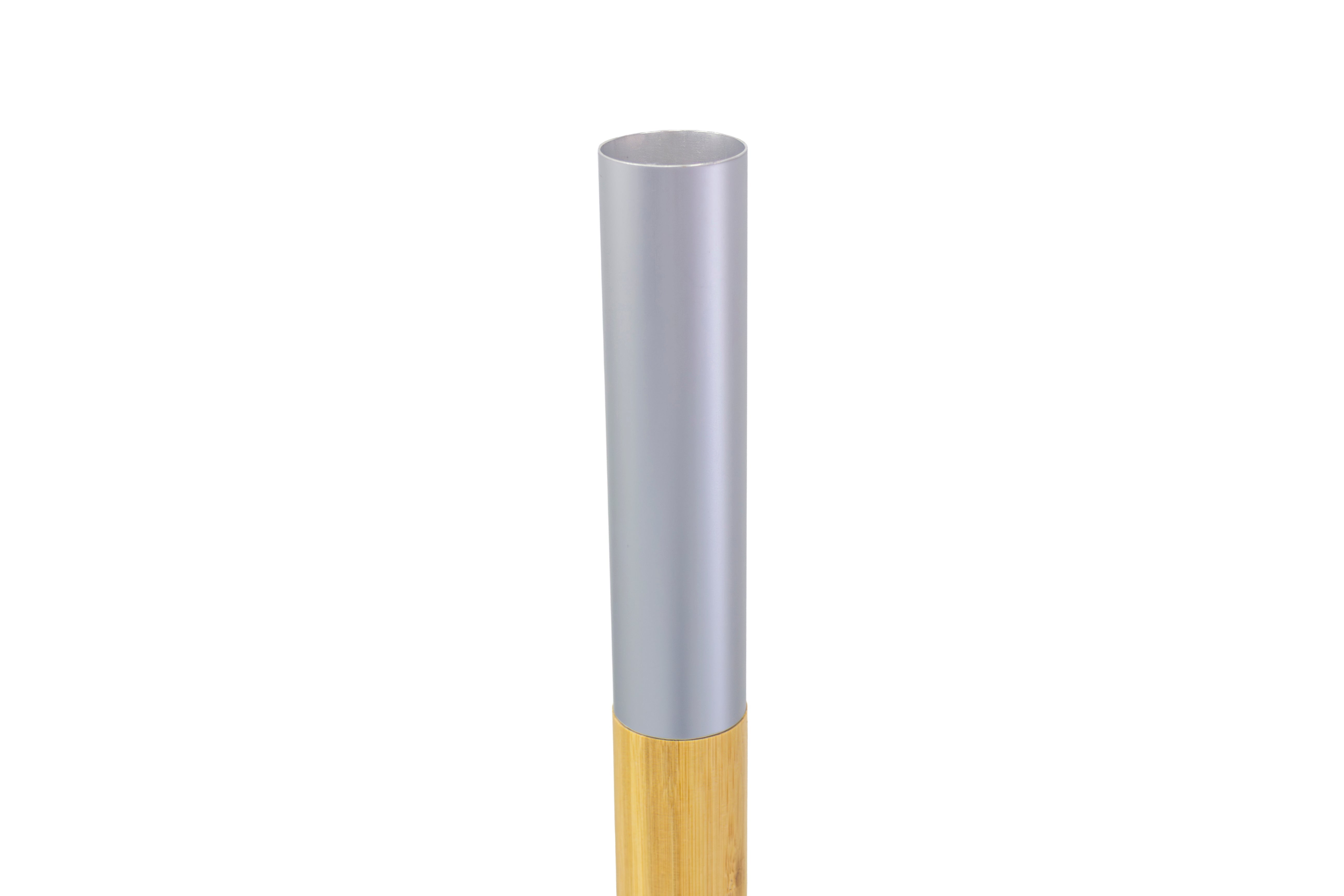 3 mt Deluxe Bamboo Umbrella with cover- Yellow and white stripe