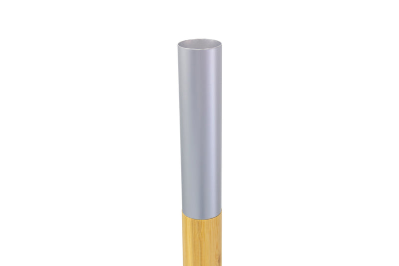 3 mt Deluxe Bamboo Umbrella with cover- Black and white stripe