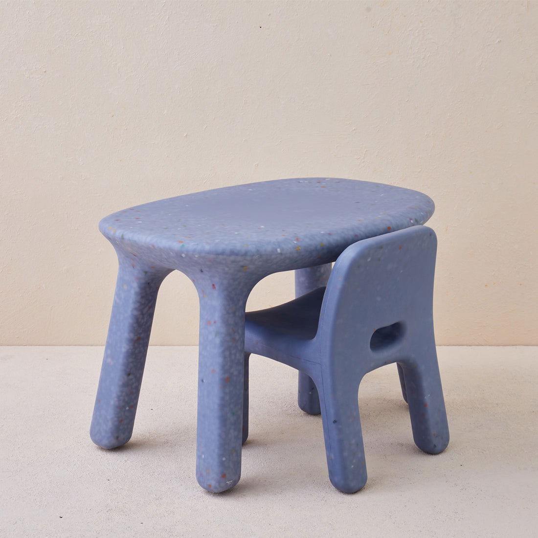 Odie Kids 3pc Table and Chair Set - Blue Sprinkle - Odie Home
