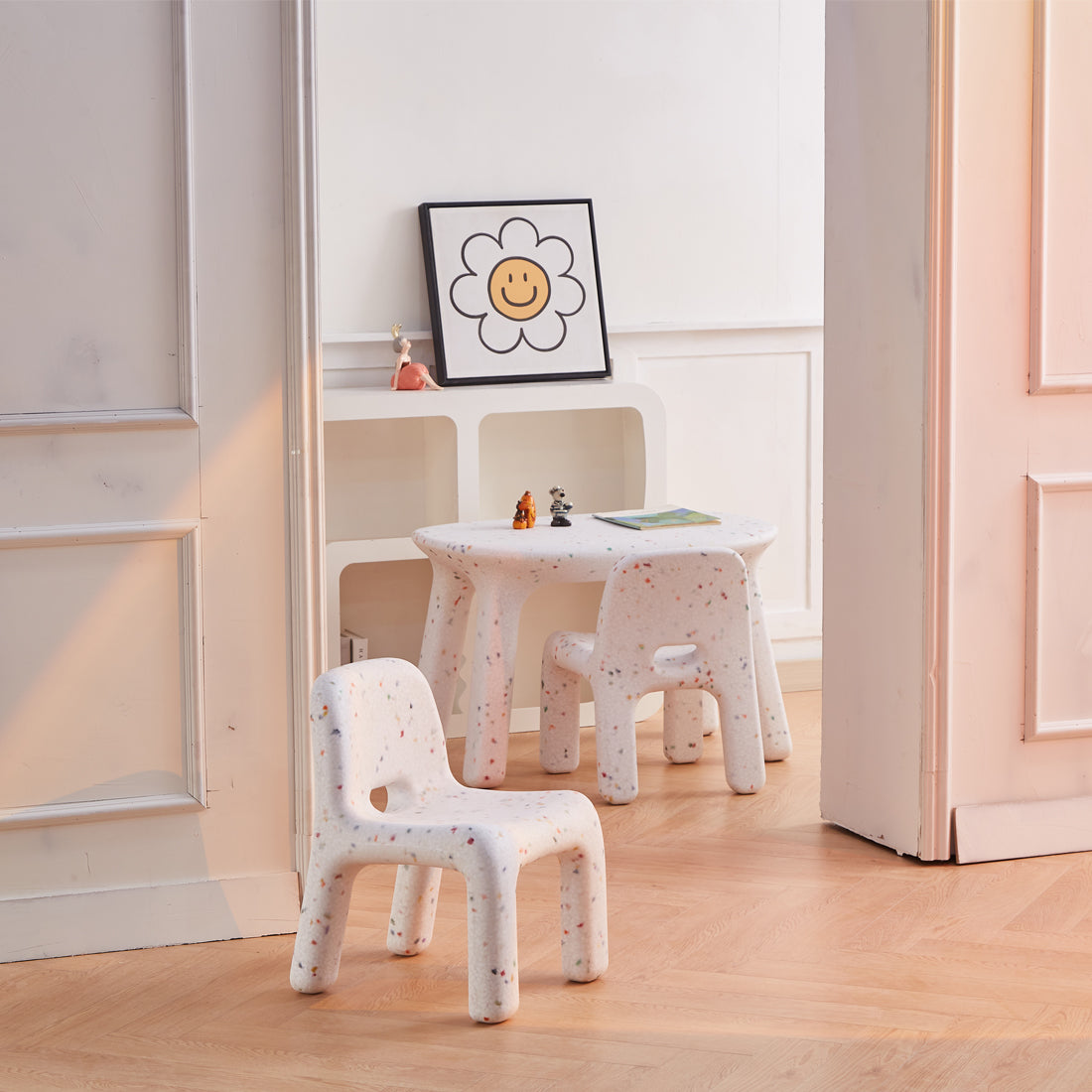 Odie Kids 3pc Table and Chair Set - Sprinkle - Odie Home