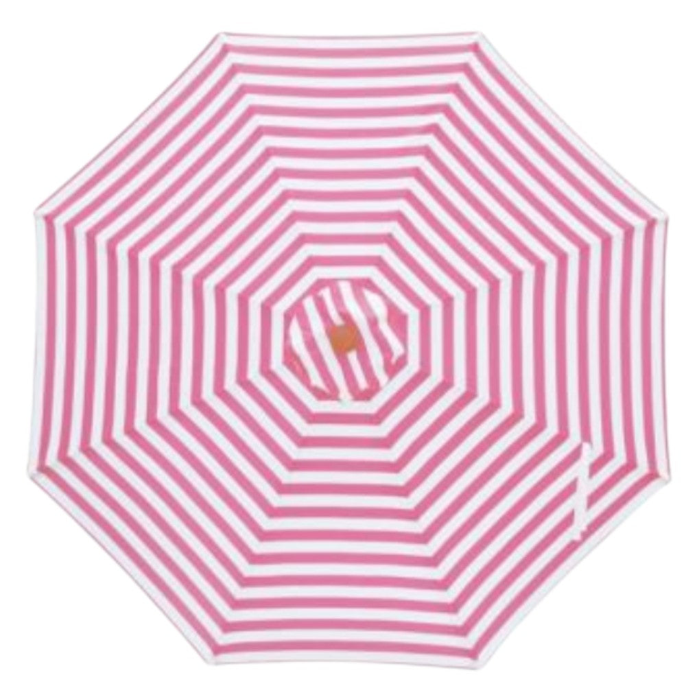3 mt replacement canopy and cover for bamboo wood umbrella-Pink/white