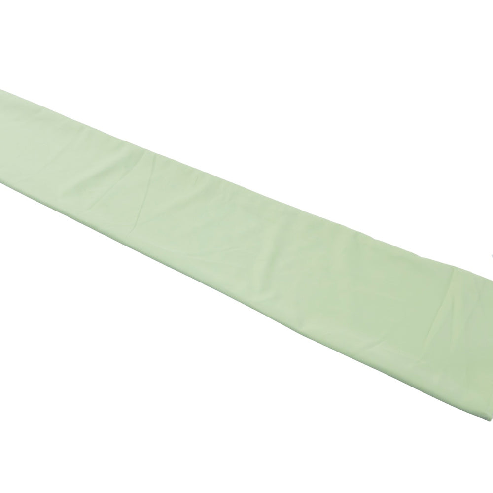 3m Multi panel Aluminium Umbrella with Scallop Edge and Cover - Green/white with White Trim