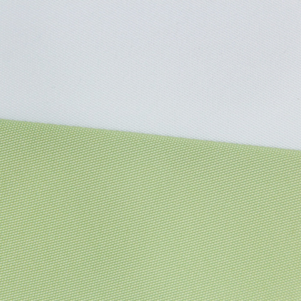 3m Multi panel Aluminium Umbrella with Scallop Edge and Cover - Green/white with White Trim