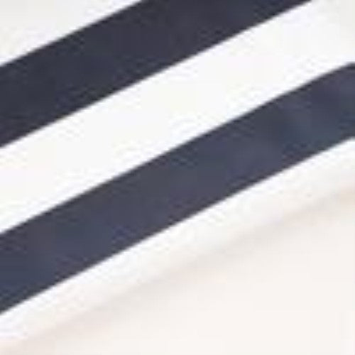 St. Tropez 3m Bamboo Umbrella with Cover - Navy &amp; White Stripe