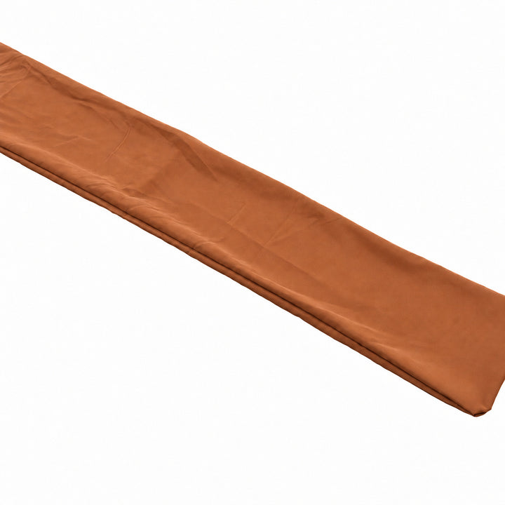 Rust 3m Aluminium Umbrella with Scallop Edge and Cover - Rust with White Trim