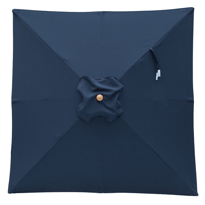 Navy 2m square market umbrella with cover