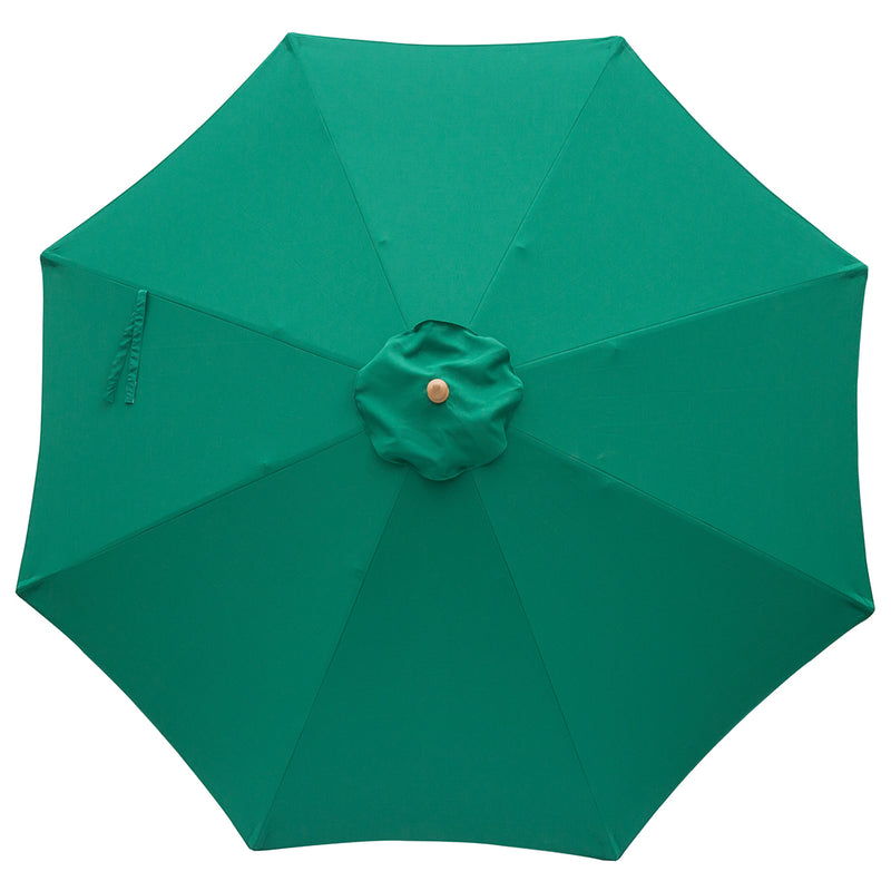 Emerald Green 3m diameter market umbrella with cover
