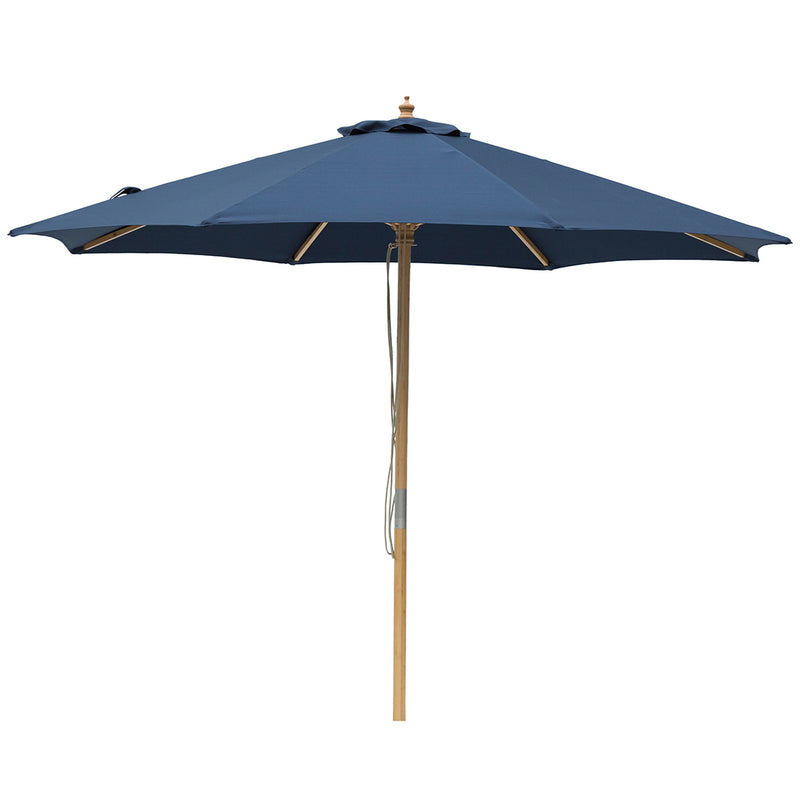 Navy 3m diameter market umbrella with cover