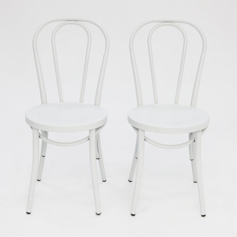 Bentwood Chair White x2