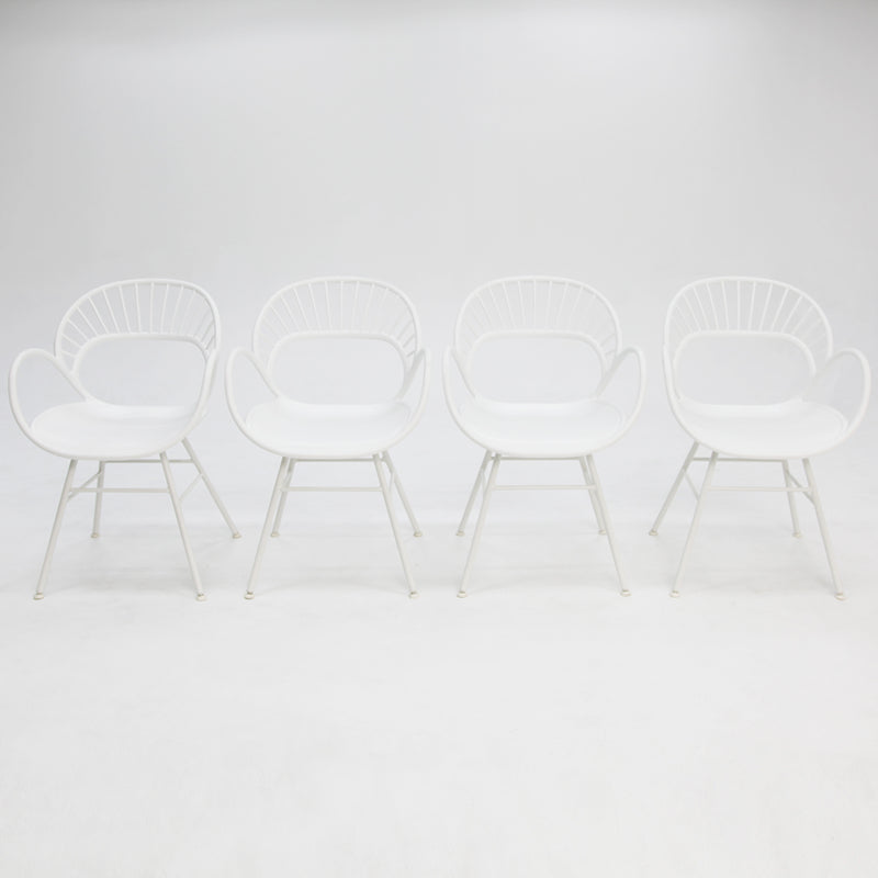 Fantail Chair White x4 - Billy Fresh
