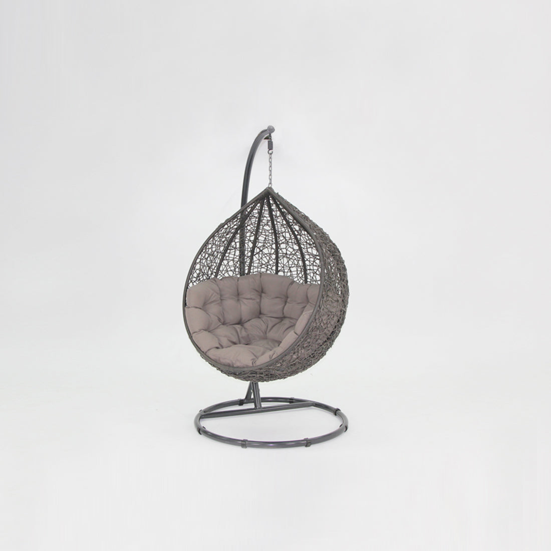Kakadu premium pod chair grey pod with mushroom cushion - Billy Fresh
