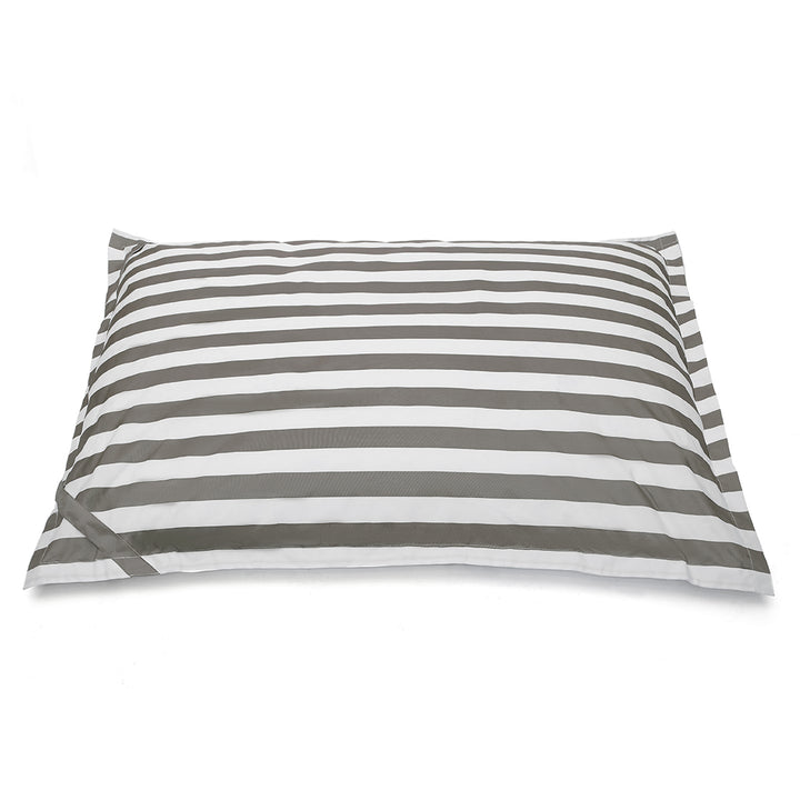 Lazy Days Floating Outdoor Beanbag Taupe and White Stripe - Billy Fresh