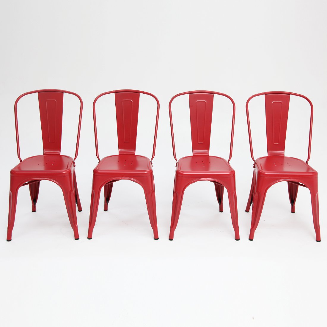 Paris Tolix Chair Red x4 - Billy Fresh