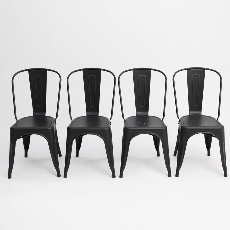 Paris Tolix Chair Black x4 - Billy Fresh