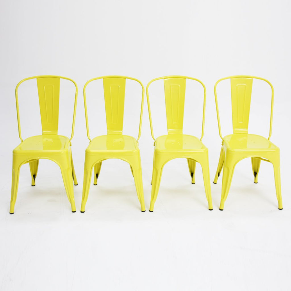 Paris Tolix Chair Yellow x4