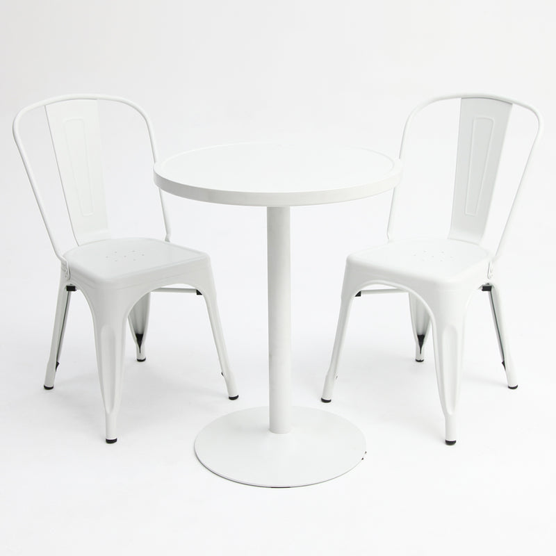 Paris 3pc White Dining Setting